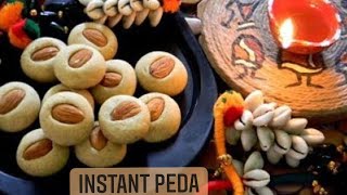 INSTANT PEDA RECIPE| Peda with Condensed Milk |  Festive Sweets  |Food Fiestaa