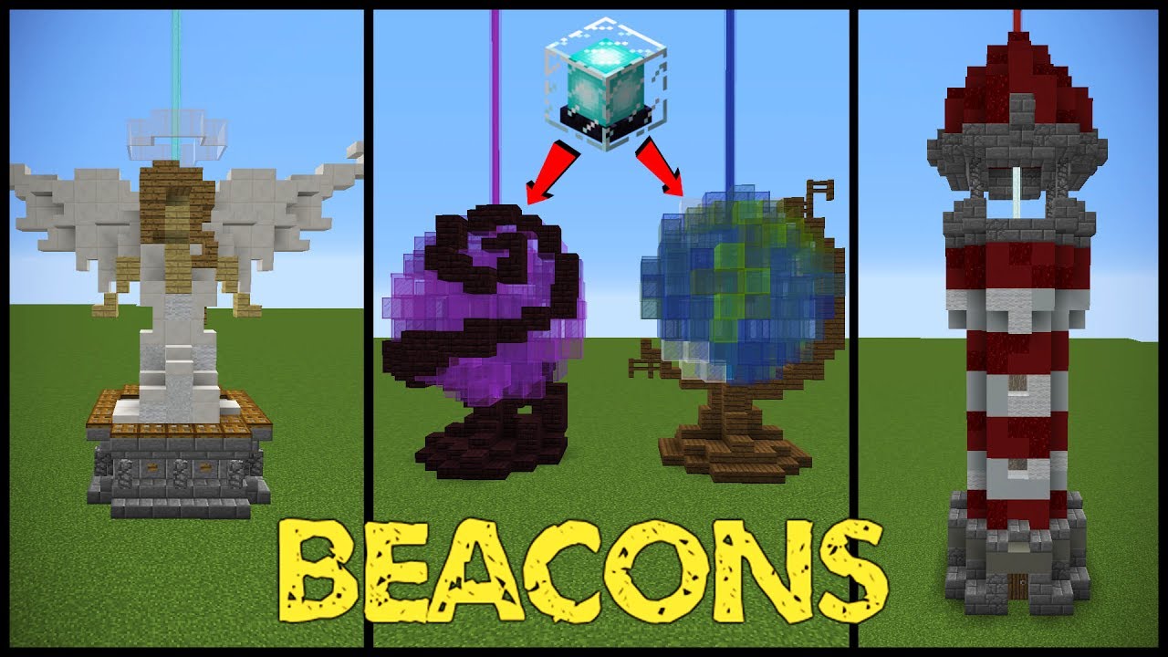 11 Minecraft Beacon Designs Youtube