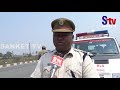 odisha traffic police conduct vehicle inspection on nh 16 at balasore sanket tv