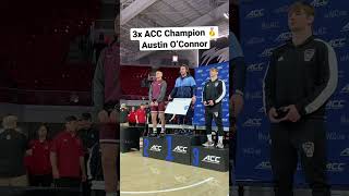 Austin O’Connor wins his third ACC title! 🥇🥇🥇