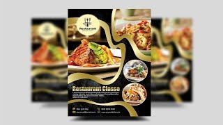 How to Create a Professional Flyer in Photoshop (Restaurant Flyer)