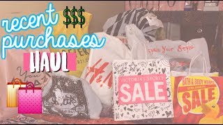Recent Purchases Haul!! F21, Victoria’s Secret, B&BW, and more!!