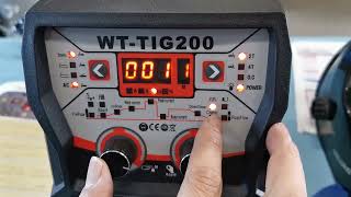 新タイプWT-TIG200　パルス設定方法～溶接まで