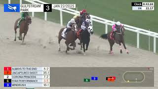 Gulfstream Park Carrera 3 - 22 de Enero 2025