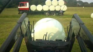 Loading Silage Bales On The Windmill Field At Haigh