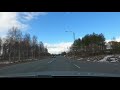 driving kukkolankoski arctic circle pello lapland finland 4k