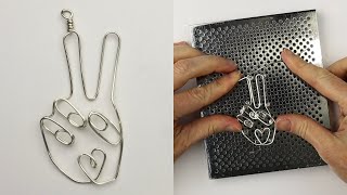 Peace Sign Pendant Artistic Wire Deluxe Jig Kit Tutorial