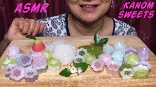 ASMR Kanom Thai | ขนมวุ้นมะพร้าว | Eating Sounds | Light Whispers | Nana Eats