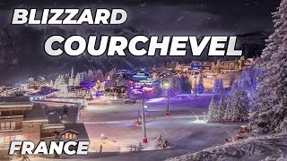 Blizzard in Courchevel 1850, France┇Howling Wind \u0026 Blowing Snow┇Sounds for Sleep, Study \u0026 Relaxation