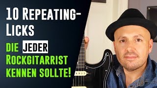 Gitarrensolo Licks - 10 Repeating Licks, die jeder Rockgitarrist kennen sollte!