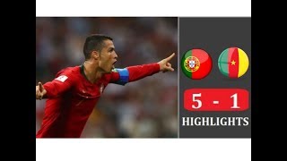 5 - 1 Portugal vs Cameroon Match Highlights And All Goals | Fifa Worldcup