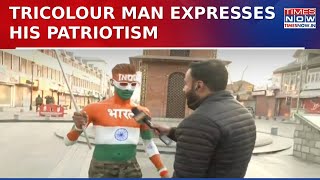 76th Republic Day Celebrations At Lal Chowk: Man Paints His Body In Tricolour, Shares Message Of...