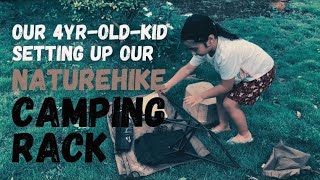 NATUREHIKE CAMPING RACK • CAMPING GEAR REVIEW • MESH BASKET • SHINETRIP TRIANGLE SHELF RACK