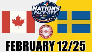 Canada vs Sweden - 4 Nations Face Off - FEB 12 25 w/Superbman