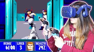 BACK TO THE FUTURE! - Let's Play Wolfenstein 3D VR Live (HTC Vive)