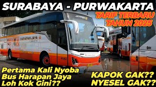 TRIP BUS SURABAYA-PURWAKARTA PAKAI JET BUS 5 POOL PO HARAPAN JAYA