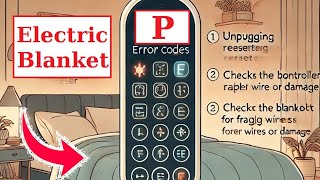 Fix Electric Blanket ERROR  P, P2, or E (Sunbeam Biddeford Pure Warmth Eight Sleep Number Beurer)