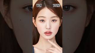 Wonyoung symmetrical face 🔛🔝 #kpop #grounder #iland2 #ive #jiyeong #aespa #blackpink #wonyoung #wony