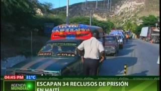 Escapan 34 reclusos de prisión en Haití