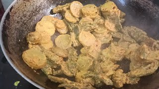 vegetable bhujiya //କଦଳୀ ମୂଳା ଆଳୁ ସୋରିଷ ଭଜା #easyrecipe #odiafood #odiarecipe #healthyrecipes