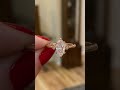 bianca rose gold vintage inspired 3 stone 1.01ct marquise diamond engagement ring