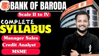 Bank of Baroda Recruitment (Scale II to VI) | 📚 Detailed Professional Knowledge SYLLABUS! ✍️💼