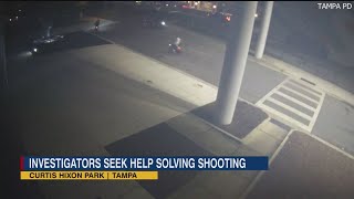 'Working diligently on leads': Tampa police release video connected to NYE shooting of security guar