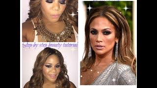 Jennifer Lopez Golden Globes 2015 Inspired Makeup Tutorial