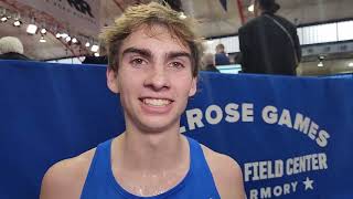 Tommy Latham Runs 4:00.94 To Win Millrose Games HS Mile [Interivew]