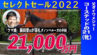 【セレクトセール2022】藤田晋氏が落札　ダノンベルーガの半妹コーステッドの２１は２億１０００万円で落札≪東スポ競馬ニュース≫