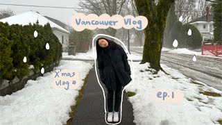 Vancouver vlog ep.1 | 溫哥華vlog、溫哥華過聖誕節、聖誕市集、台灣牛肉麵