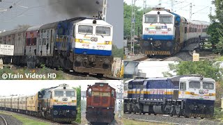 Diesel TRAINS in INDIA | Powerful WDP4D, WDM3A \u0026 WDG4 Trains | Train Videos Indian Railways