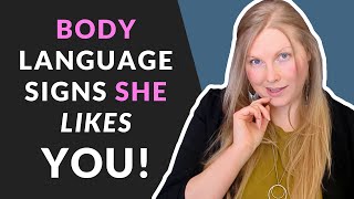 8 Body Language Signs She’s Attracted to YOU! 😍 (Decode Her Signals She Likes You)