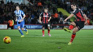 Reverse angle | AFC Bournemouth net three against Brighton and Hove Albion