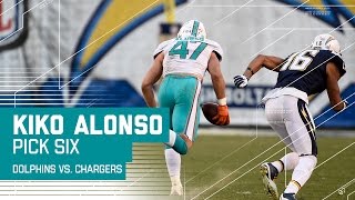 Kiko Alonso's Pick Six on Philip Rivers Wins the Game! | Dolphins vs. Chargers | NFL