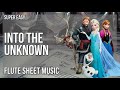 SUPER EASY Flute Sheet Music: How to play Into The Unknown  by Idina Menzel