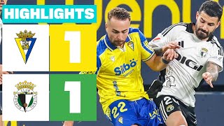 CÁDIZ CF 1 - 1 BURGOS CF I HIGHLIGHTS LALIGA HYPERMOTION