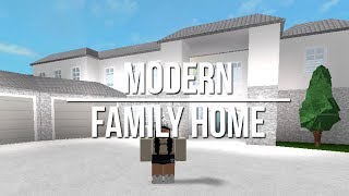 Lets Build Bloxburg Modern Family Home Part 2
