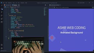 ASMR Programming - Animated Background with Pure CSS - css tutorial - No Talking