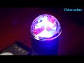 led rgb disco rotating light with sound active play music functions