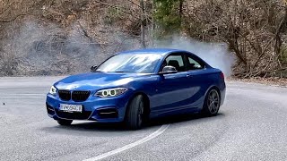 BMW M235i drift \u0026 slide \u0026 donuts [4K]