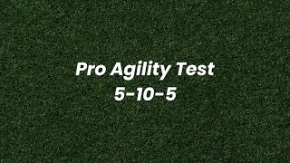 5 10 5 Agility Test drill [pro agility test] how to set it up