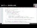 just C++ - lambda code