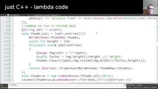 just C++ - lambda code