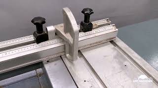 Over view and details on the Altendorf F90 Sliding Table panel Saw | GFP Wood working machines