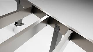 Clickdeck Subframe | Inline Bearer Angle Adjustable Bracket | 150 & 200 Profile