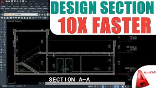 Discover How to Make Section Details in AutoCAD 10X Faster!