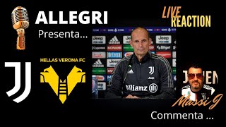 Juventus Verona prepartita /// Conferenza Stampa di Max Allegri reaction ⚡