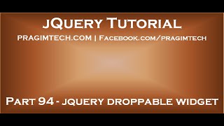 jquery droppable widget