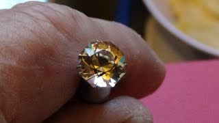 FACETING SUNSTONE ON DAD'S OLD MACHINE